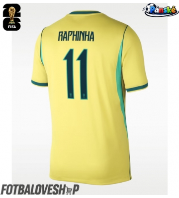 Brazílie Raphinha Belloli #11 Domácí Dres MS 2026 Krátký Rukáv
